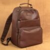 Mahameru Backpack - Tas Laptop Dokumen Ransel Kerja Travel Pria Kulit Sapi Asli - La Vaches Leather