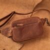 Sanja Doppkit Waistbag - Tas Handbag Pinggang Dada Bahu Selempang Pria Kulit Sapi Asli - La Vaches Leather