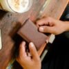Trio - Dompet Kartu Pria dan Wanita Kulit Asli Card Holder ATM KTP Emas Logam Mulia - La Vaches' Leather